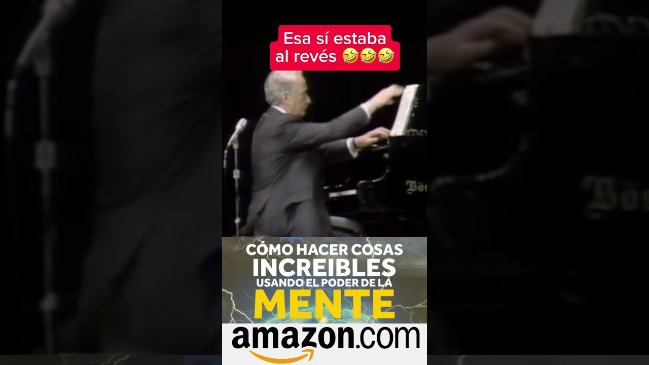 Esta partitura de piano sí estaba al revés. Grande Víctor Borge.