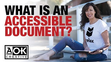 What is an accessible document?