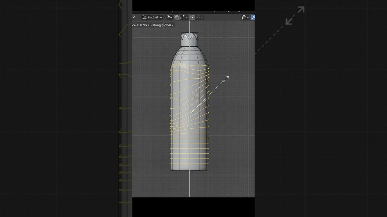 Быстрая комбинация клавиш Blender — мгновенное сглаживание нескольких петель ребер