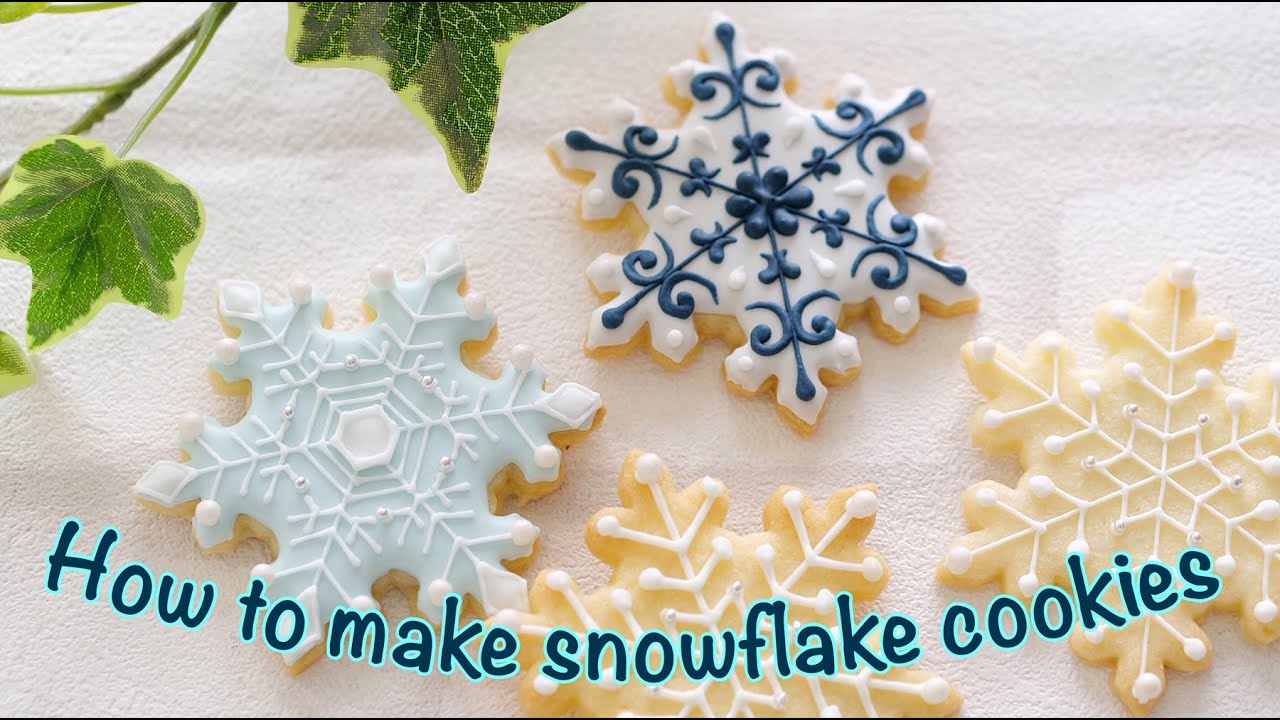 クリスマス 雪の結晶クッキー の作り方 Snowflake Cookies The Cookie Cutter Land Youtube
