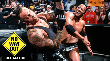 FULL MATCH - The Rock vs. The Undertaker: WWE No Way Out 2002