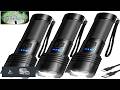 3 Pack Rechargeable LED Flashlights: 990 000 Lumens Super Bright Flashlight with 5