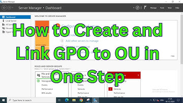 How to Create and Link GPO to OU in One Step