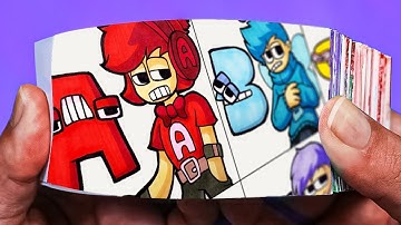 Alphabet lore but they are angry ~ abcd,shape lore,size comparison ~Flipbook