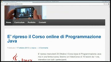 Corso Programmazione Java - 7 lezione - Analisi di una Classe