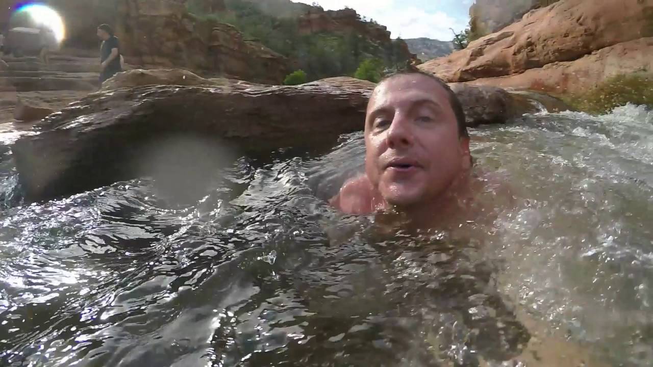 Grasshopper point Slide rock Sedona  2016 jump slide version