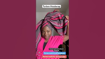 DIY TURBAN HEADWRAP TUTORIAL #turban #tutorial #headwrapping