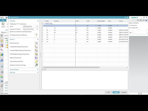 How to Give Expression in NX | Use of Equation in NX explained in 1 min