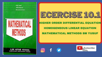 Exercise 10.1 solution | Chapter 10 | Mathematical method by SM Yusuf