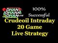 #Crudeoil Intraday 10-20 Points Per Trade | No Indicator | No Loss |  Live Strategy