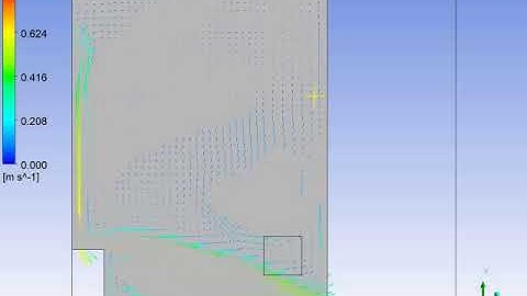 Velocity vectors simulation in Kela apartment - Ansys Fluent