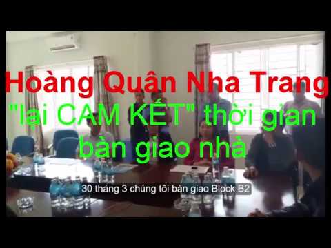 HOÀNG QUÂN LẠI CAM KẾT thời gian bàn giao nhà - Có hay KO sự tiếp tay của UBND tỉnh và Ngân hàng