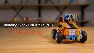 ELEGOO Building Block Car Kit- Unboxing, Assembly Tutorial& Function Demo