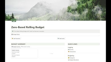 Zero-Based Rolling Budget in Notion | Budget Setup