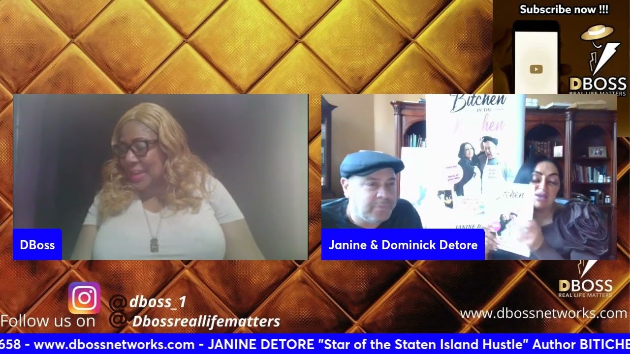 TDC - Real Life Matters DBoss with JANINE & DOMINICK DETORE AUTHORS  BITCHIN IN THE KITCHEN