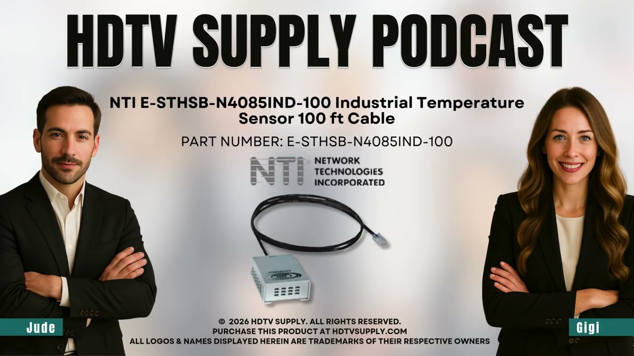 NTI E-STHSB-N4085IND-100 Industrial Temperature Sensor 100 ft Cable