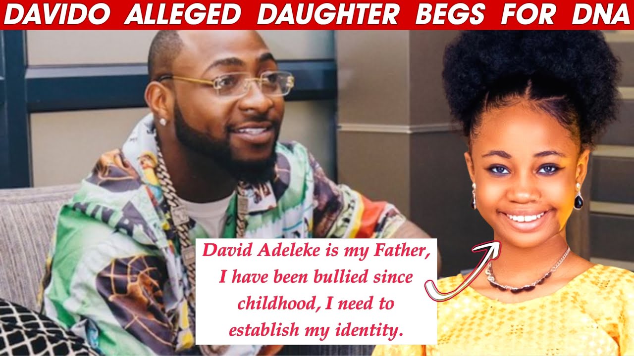 DAVIDO ALLEGED DAUGHTER, ANU ADELEKE BEGS FOR DNA TEST ON SOCIAL MEDIA. 