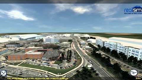 3D Dublin Airport Campus Simulation