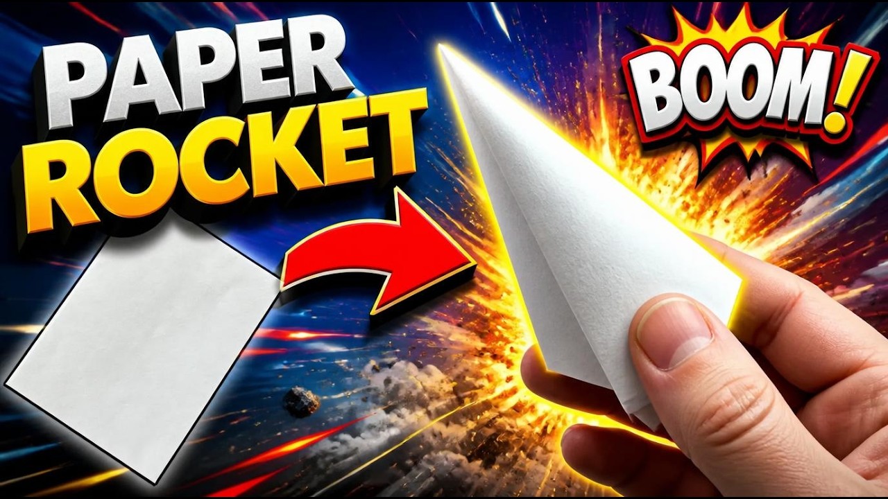 DIY Amazing Loud Bomb | How To Make a Paper Jet Rocket - YouTube