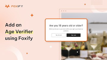 [Legacy Editor] Add an Age Verification Popup for Your Shopify Store | Foxify Page Builder Tutorial