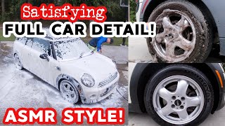 SUPER SATISFYING FULL CAR DETAIL - INTERIOR AND EXTERIOR - ASMR CLEANING