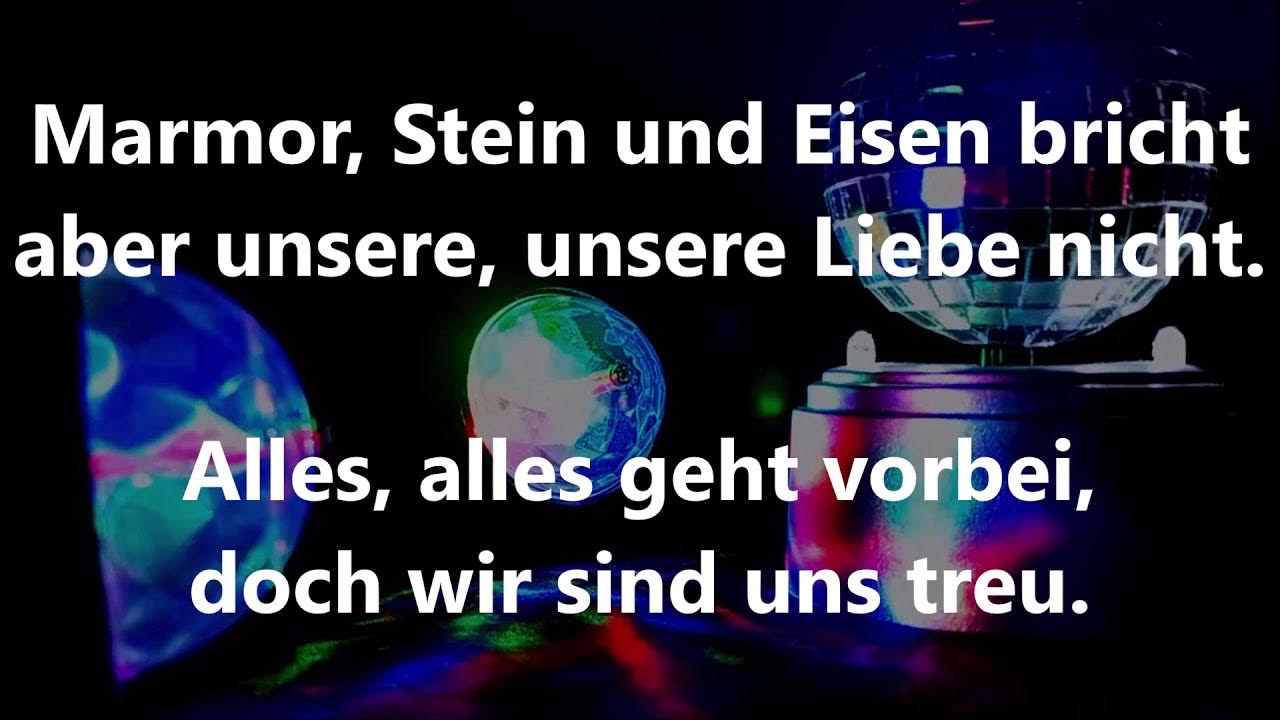 Marmor Stein Und Eisen Bricht Text Lustig www.youtube.com
