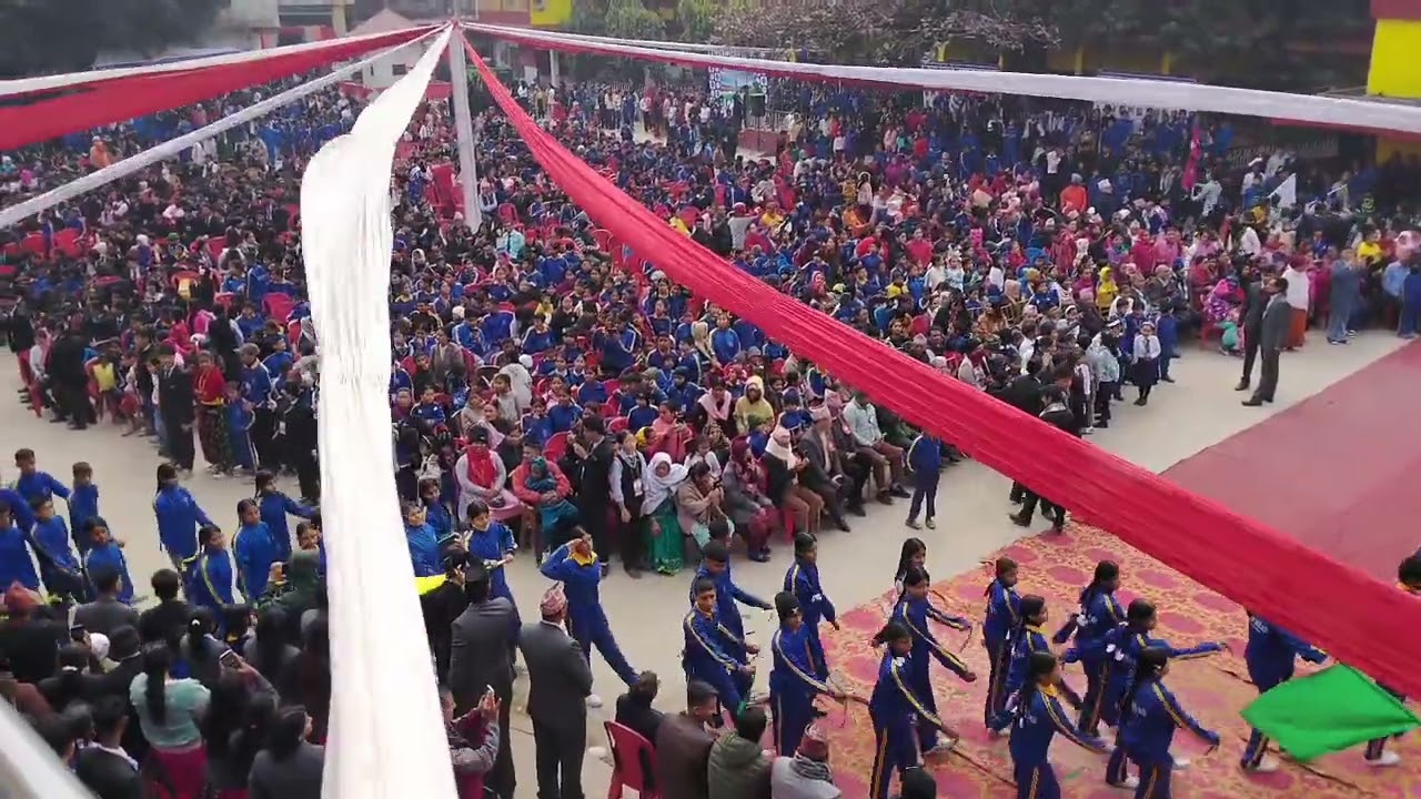 बुटवलको नवीन औद्याेगिक कदरबहादुर रीता माविको स्वर्ण स्मारक अनावरण तथा मार्चपास