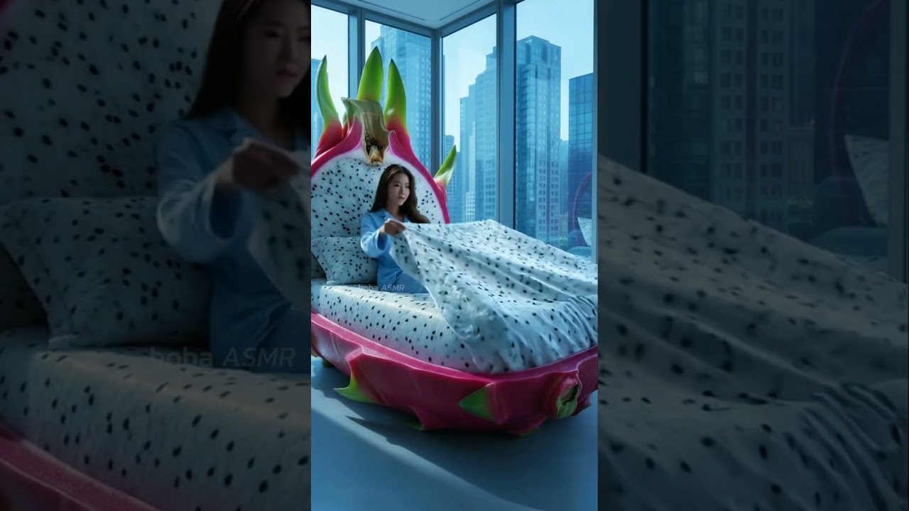 【ASMR】Which Fruit Bed Would You Sleep In? 🛋️ | Blueberry, Dragon Fruit 🍉 | Relaxation 