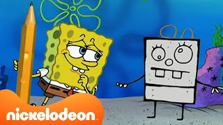 Bob Esponja | ¡Bob Trazo Cobra Vida! ✏️ | Frankentrazo | Nickelodeon en Español