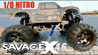 HPI Savage X 4.6 - Restoration and First RUN - Running Rich & LOUD - NitroGang Special