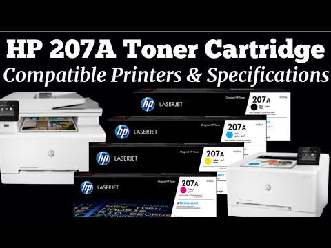 HP 207A Toner Cartridges Compatible Printer Models with Specifications