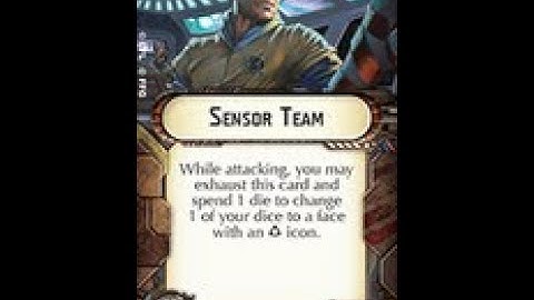 How-to use Weapons Team "Sensor Team" - Star Wars Armada Explained (SWAE)