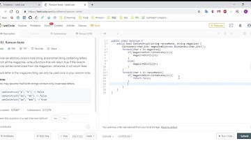 (C#)LeetCode 383  Ransom Note
