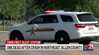 1 dead in crash involving motorcycle in northeast Allen County