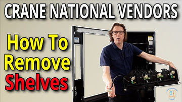 How To Remove Crane National Vendors Shelves and Trays.