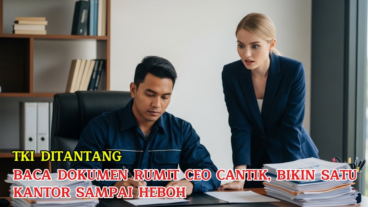 TKI DITANTANG BACA DOKUMEN RUMIT CEO CANTIK, BIKIN SATU KANTOR SAMPAI HEBOH