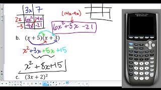 (Algebra I) Module 5 Topic 2 Review