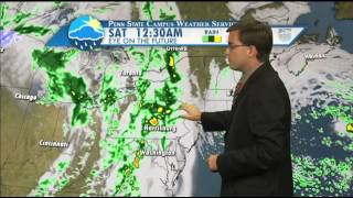Student Meteorologist Ryan Belz's Friday October 3, 2014 Campus Weather Service Forecast