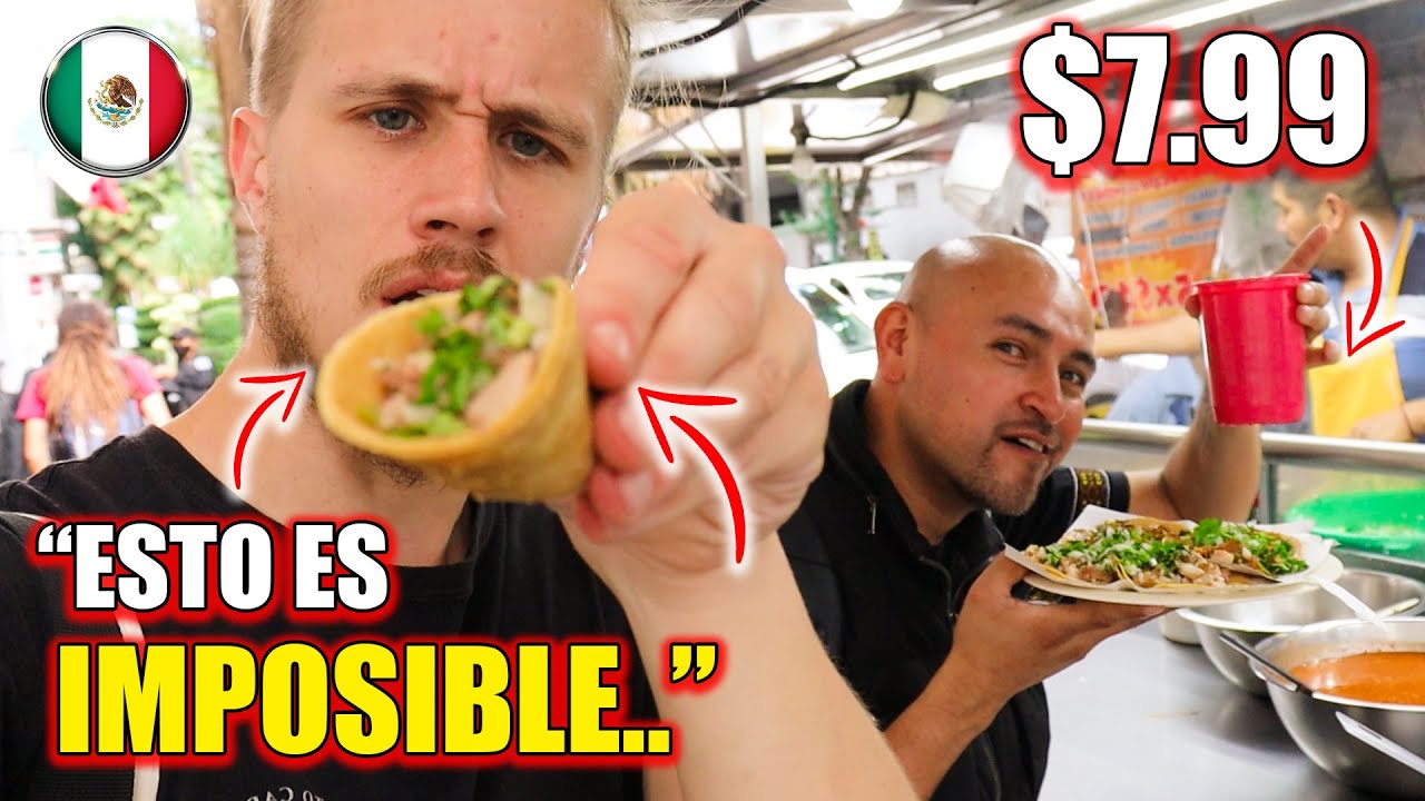NO Hay Comida Rica y Barata AQUÍ en MÉXICO?! 🇲🇽 Probando Comida Barata en el Barrio Más Caro 