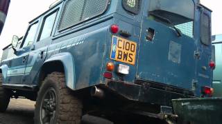 Land rover 110 300tdi straight through exhaust