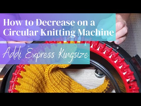 How to Decrease on a Circular Knitting Machine | Addi 46 | Sentro 48