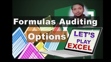 Formulas Auditing Options - How to use Excel - Formulas Tab