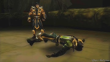 Mortal Kombat: Shaolin Monks - Scorpion Hard Mode Part 4 - Reptile Boss Fight