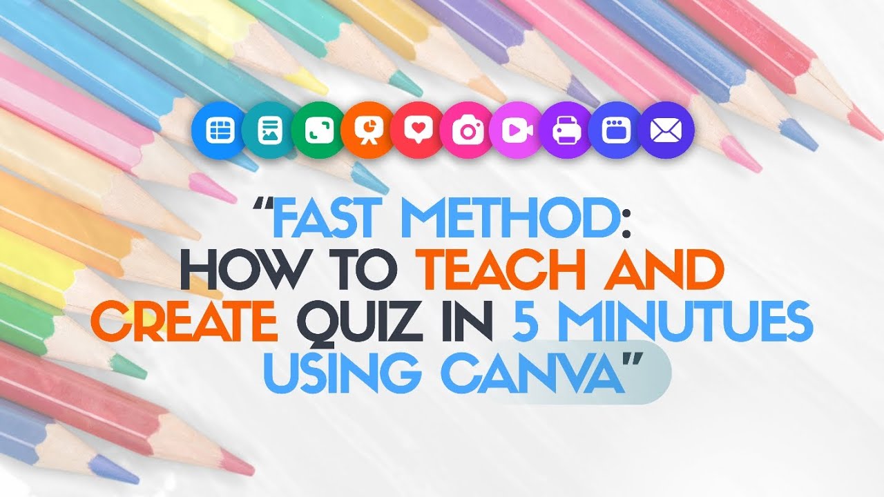 How To Teach and create quizzes in 5 minutes Using Canva.