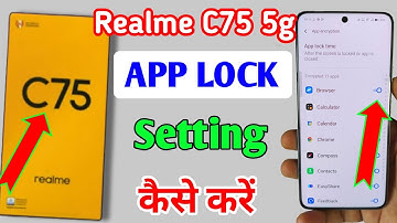 How to lock apps in Realme c75 5g/Realme c75 5g me app lock kaise kare/app lock setting