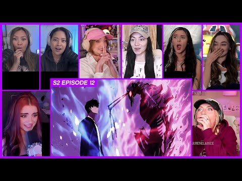 [GIRLS REACT] Sung Jin Woo vs Ant King Beru | Solo Leveling S2 Ep 12 Girl Reaction Mashup