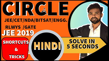 CIRCLES IN HINDI/CIRCLES FOR IIT JEE MATHS /JEE ADVANCED/BITSAT/CIRCLE CLASS 12 SHORTCUTS & TRICKS