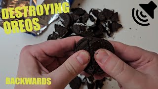 Oddly Satisfying Destruction: OREO COOKIES [In Reverse] #279 ASMR (Relaxing)