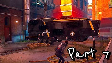 InFamous Second Son Walkthrough Gameplay Pt. 7 - The Mobile Command Center! (EXPERT/NO UPGRADES)