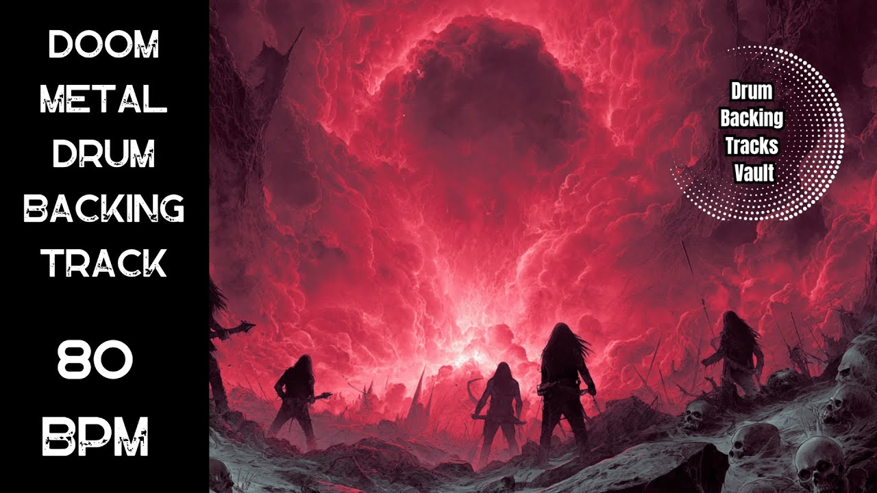 80 BPM Doom Metal Drum Track – Slow, Heavy Groove